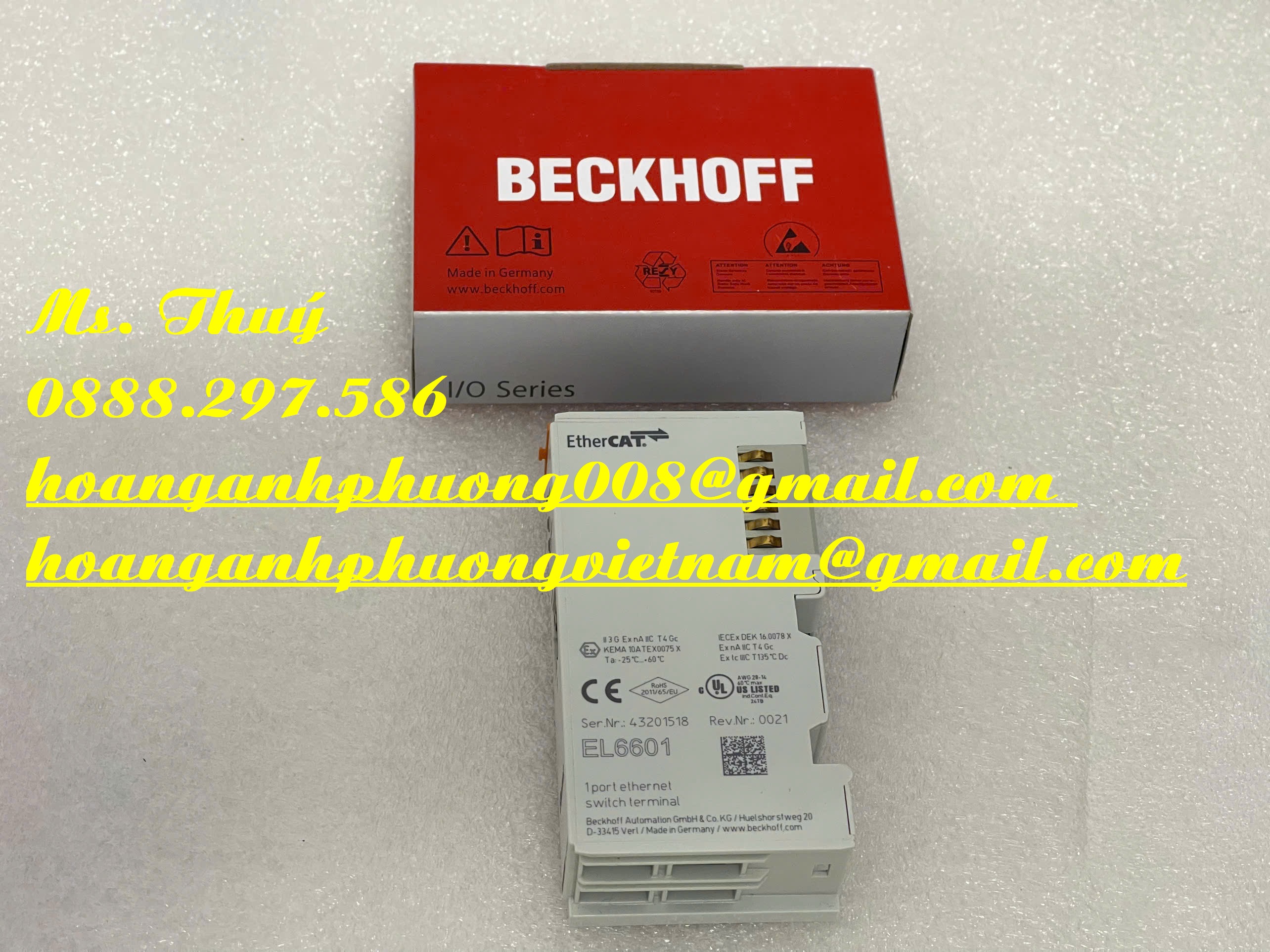 Phân phối mô đun Beckhoff EL660 - Hàng Đức giá tốt
